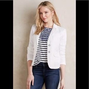 Anthropologie Heritage Chino Blazer by Hei Hei Size XS